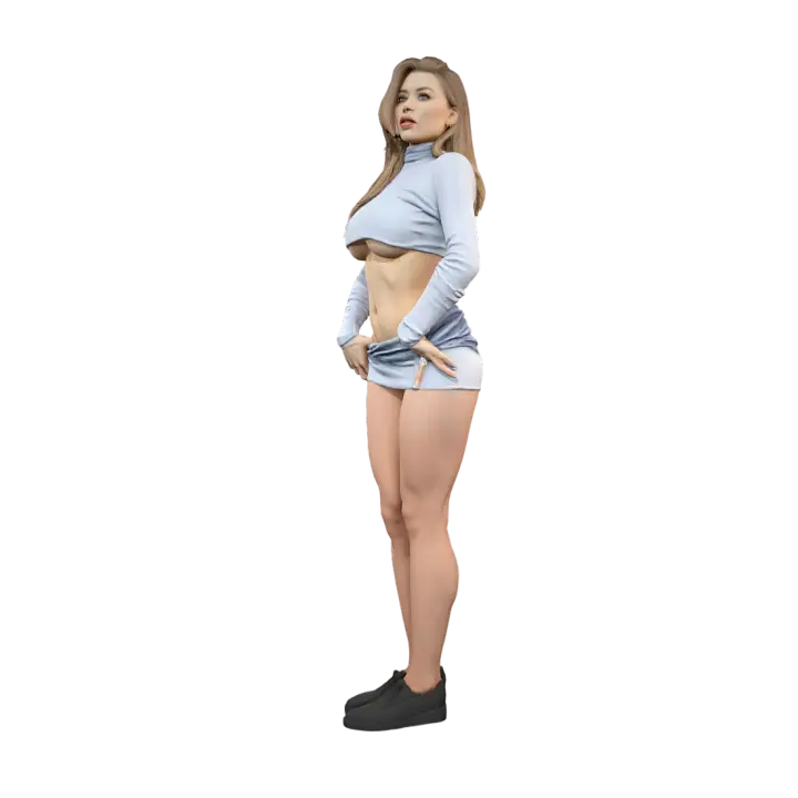 Sexy female 3D model 3D model preview on Freecreat