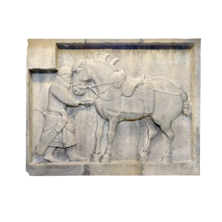 One of the stone reliefs of six horses in Zhaoling "Sa Lu Zi" 3D model preview on Freecreat