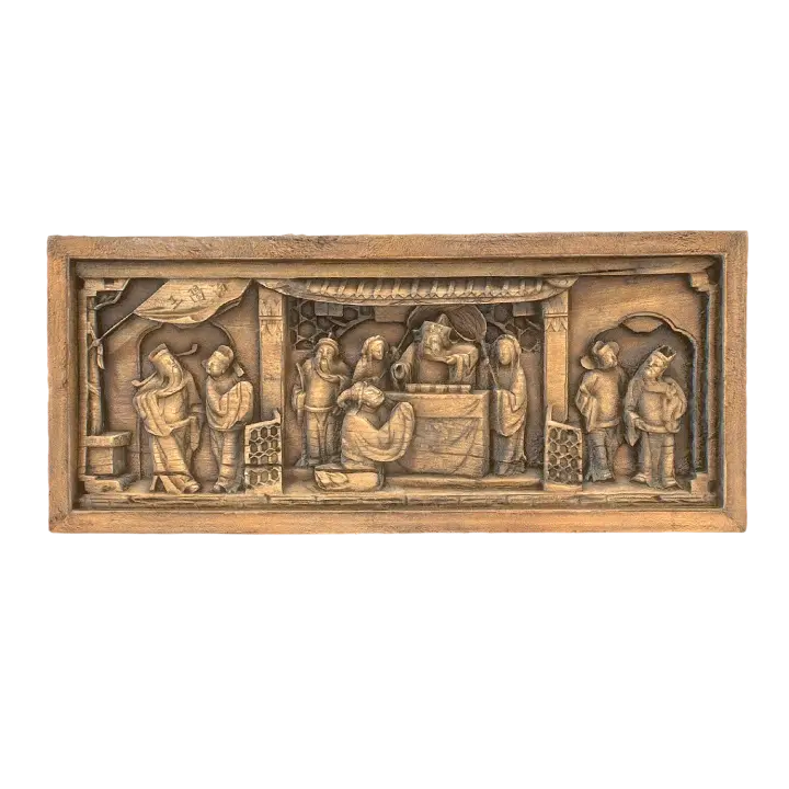 ancient chinese wood carving 3D model preview on Freecreat