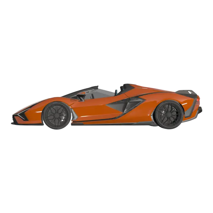 Lamborghini SIAN ROADSTER convertible sports car 3D model preview on Freecreat