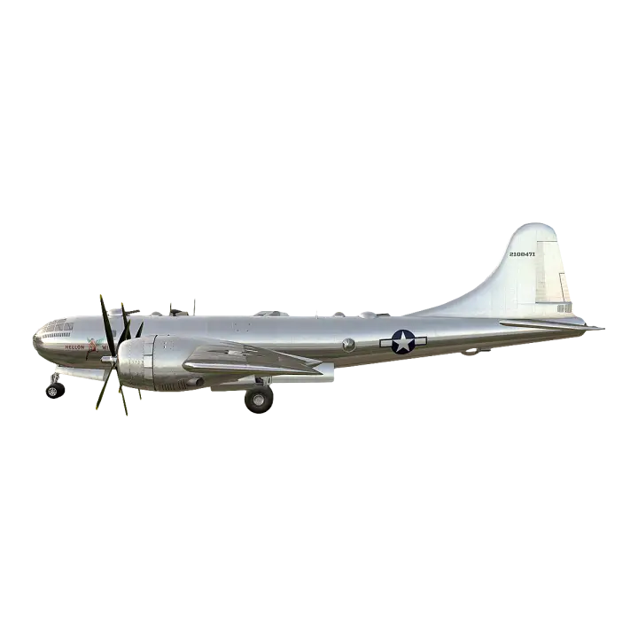 The US World War II B-29 bomber 3D model preview on Freecreat