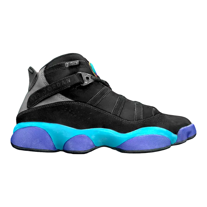 Air Jordan 6 Rings Aqua, the six time champion of water ghosts, mid top basketball shoes 3D model preview on Freecreat