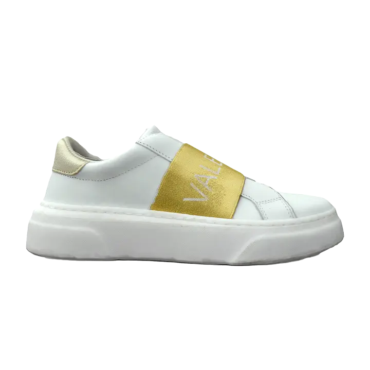 Valentino lambskin gold bandage board shoes white 3D model preview on Freecreat