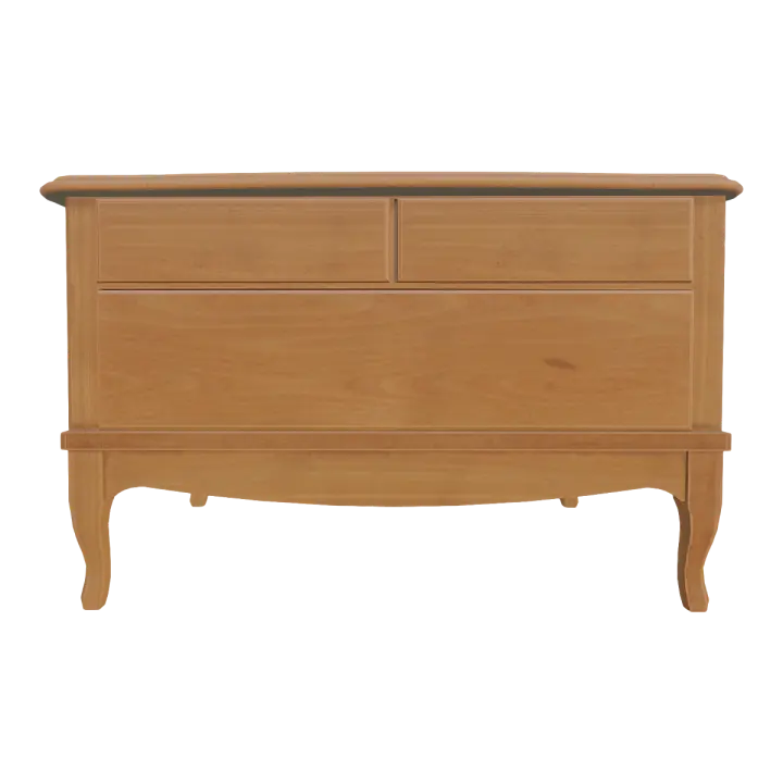 Modern Retro All Dark Oak Drawer Table - Drawer Table 3D model preview on Freecreat