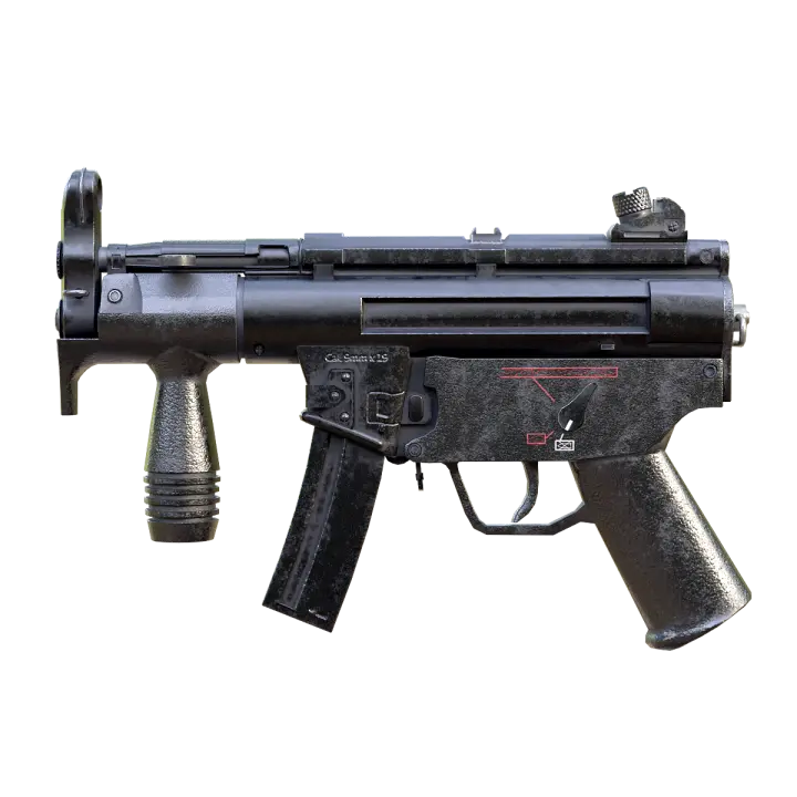 HK MP5K Ultra Short Submachine Gun 3D model preview on Freecreat