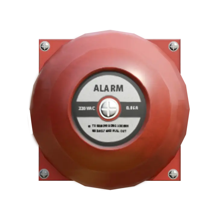 ALARM fire automatic alarm bell 3D model preview on Freecreat