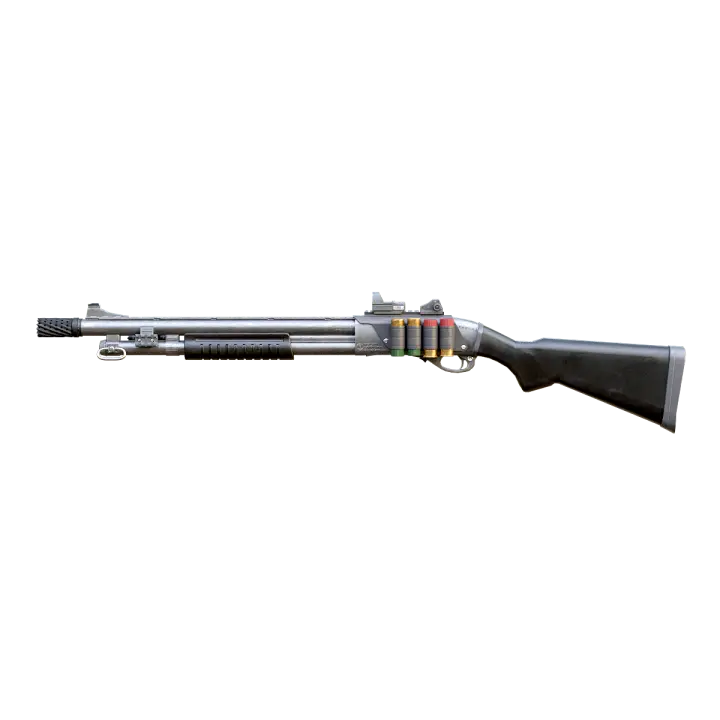 Remington 870 shotgun 3D model preview on Freecreat