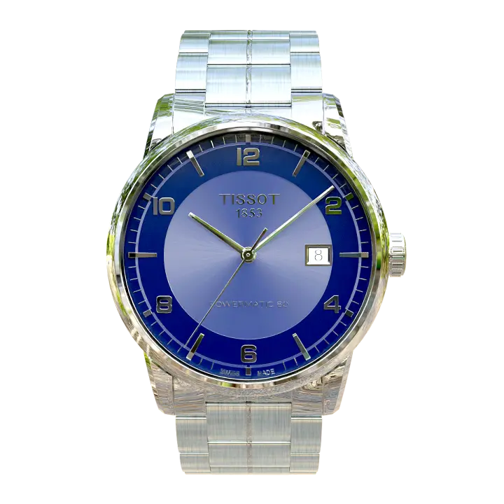 Tissot Luxury Powermatic 80 Mechanical Watch 3D model preview on Freecreat