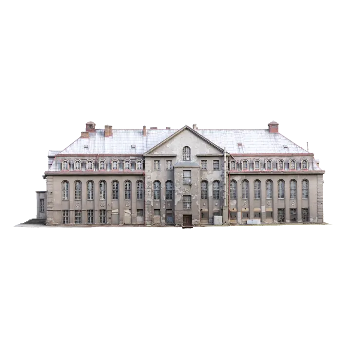 Abandoned administrative building in the 19th century 3D model preview on Freecreat
