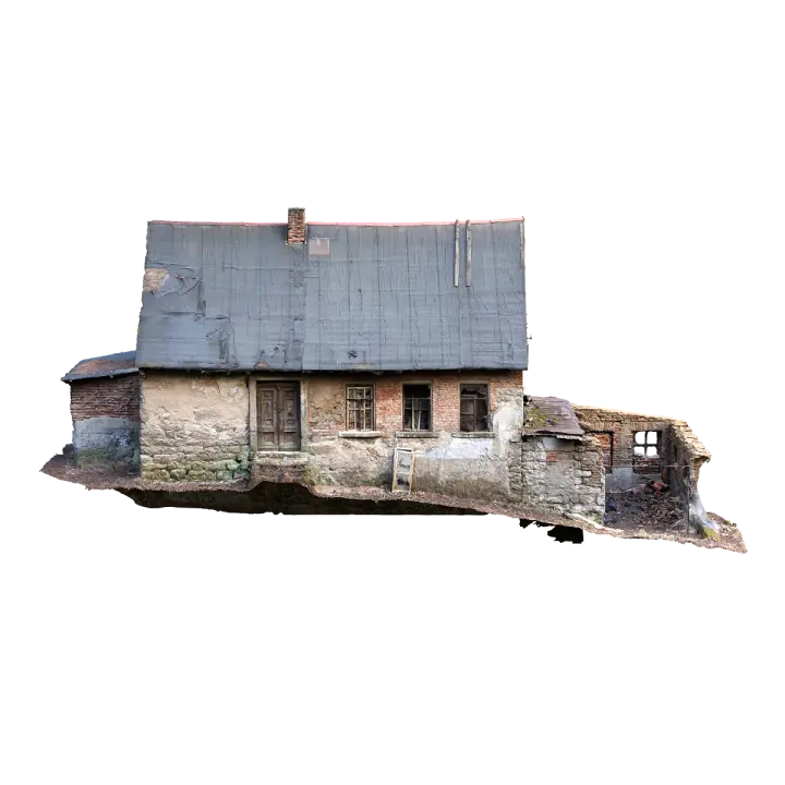 Ruins of an old mill 3D model preview on Freecreat