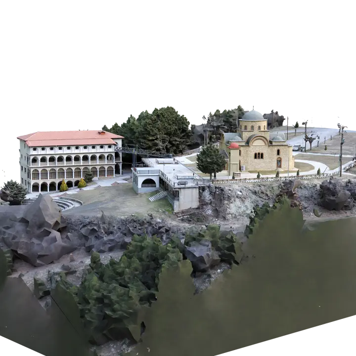 Monastery in Thessaloniki, Greece 3D model preview on Freecreat