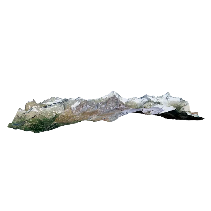Matterhorn Peak in Switzerland 3D model preview on Freecreat