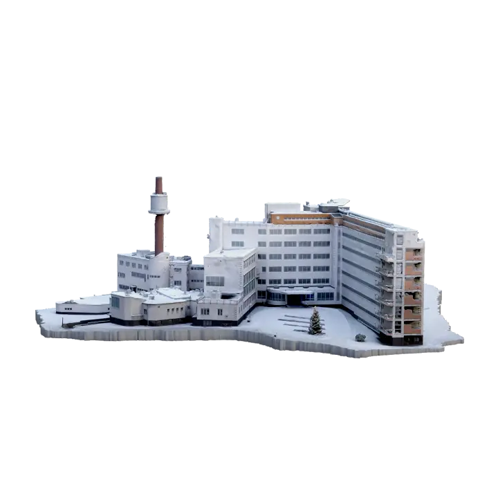 Finnish Tuberculosis Sanatorium 3D model preview on Freecreat
