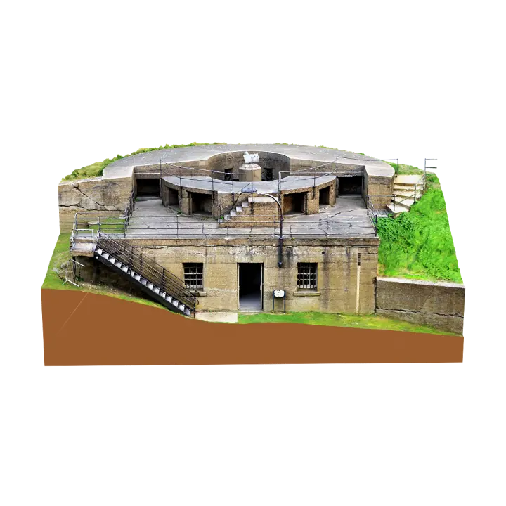 Tilbury Fortress Swordpost Mortar Position, UK 3D model preview on Freecreat