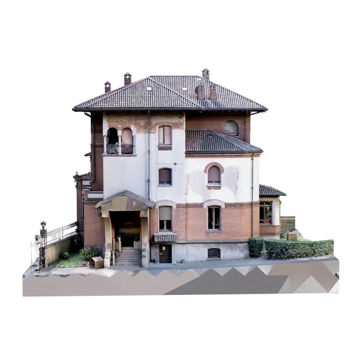 Residential houses in Bergamo, Italy 3D model preview on Freecreat
