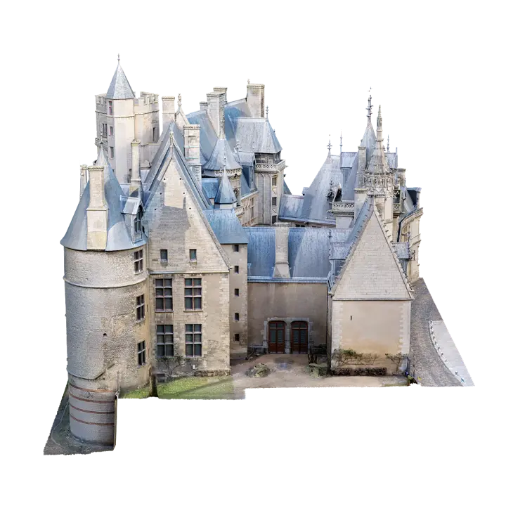 The ancient castle of Bourges in France 3D model preview on Freecreat