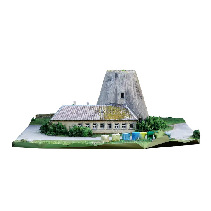 Lithuanian traditional windmill 3D model preview on Freecreat