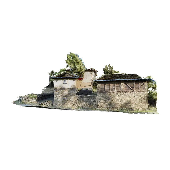 Serbian Младеновић Family Courtyard 3D model preview on Freecreat