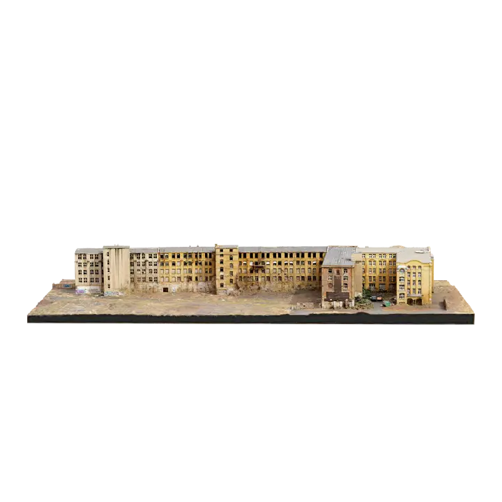 Abandoned factory in Leipzig, Germany 3D model preview on Freecreat