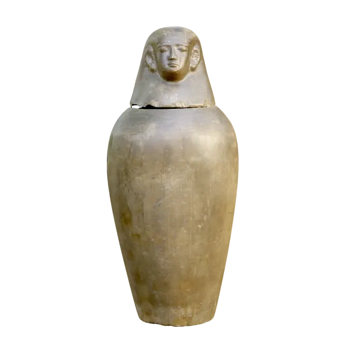 Canopic jar from ancient Egypt 3D model preview on Freecreat