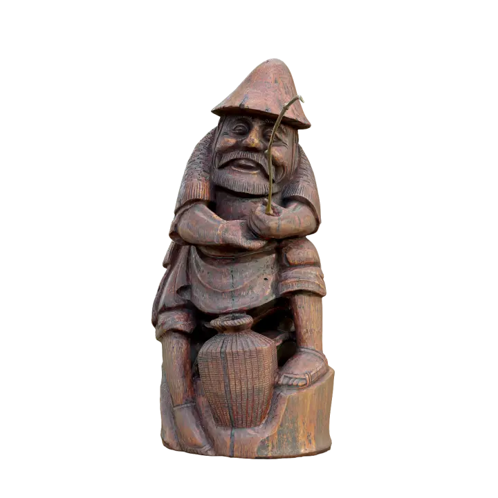 Jiang Taigong Fishing - Bamboo Root Carving 3D model preview on Freecreat