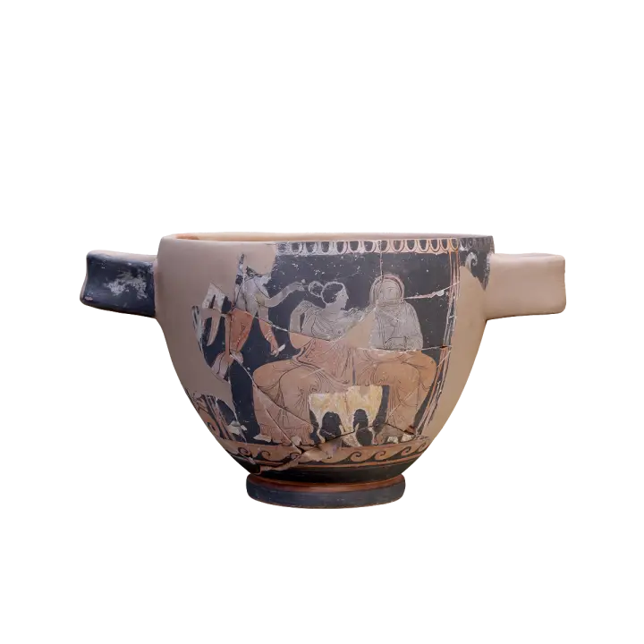 Ancient Greek style pottery - Igleio Archaeological Museum 3D model preview on Freecreat