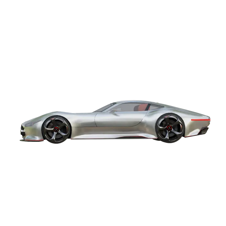 Mercedes Benz AMGVision GranTurismo concept car 3D model preview on Freecreat