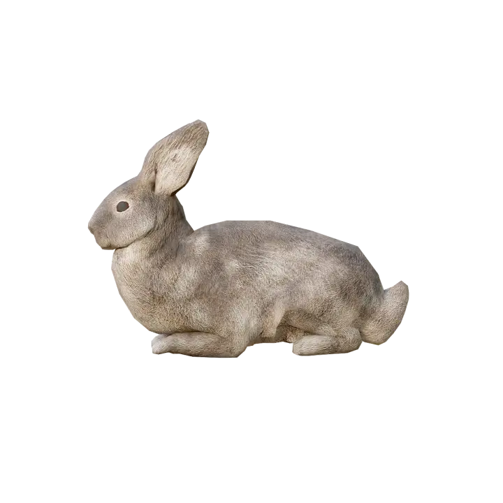 Rabbit model with animation 3D model preview on Freecreat