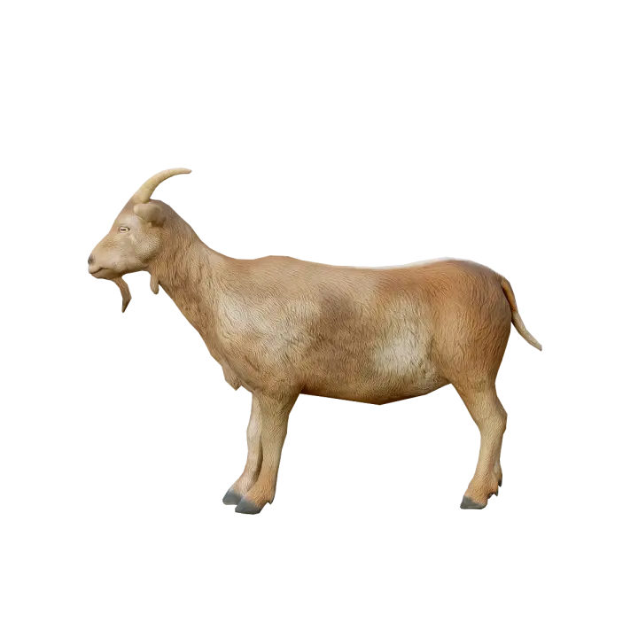Goat 3D model animation glb 3D model preview on Freecreat
