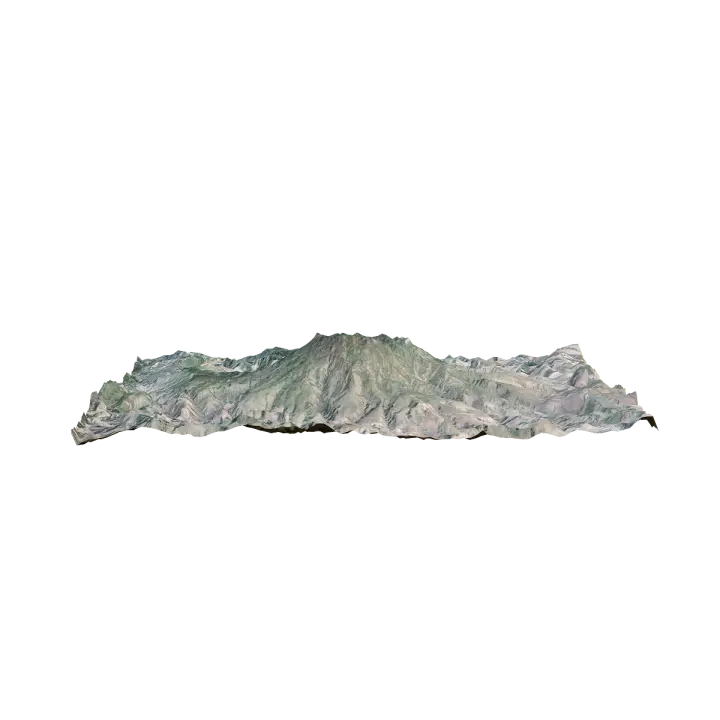 A dormant volcano that no longer erupts 3D model preview on Freecreat