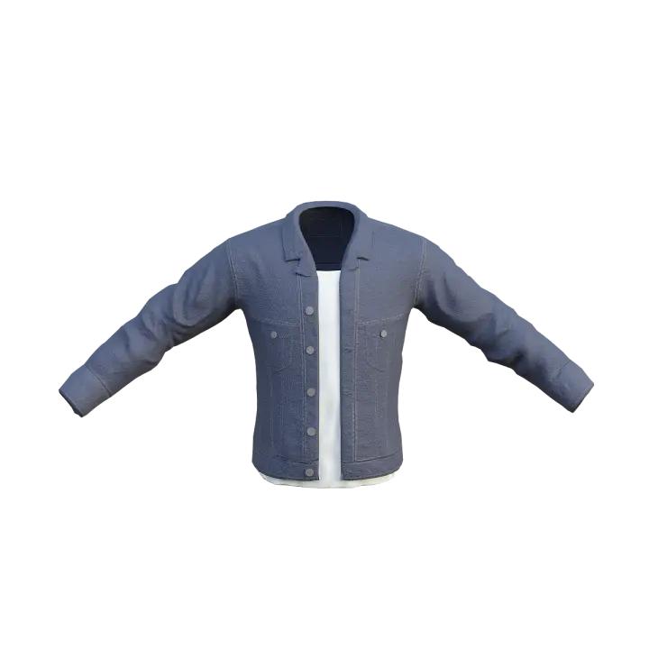 Denim Jacket 3D model preview on Freecreat