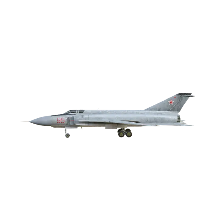 Soviet Union Tu-148 long-range supersonic interceptor 3D model preview on Freecreat