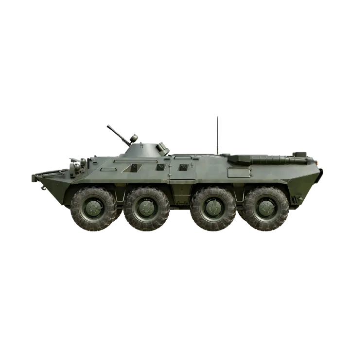 Soviet BTR-80 Armored Carrier 3D model preview on Freecreat