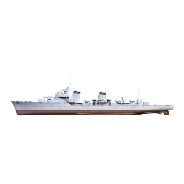 Soviet Tashkent-class destroyer 3D model preview on Freecreat