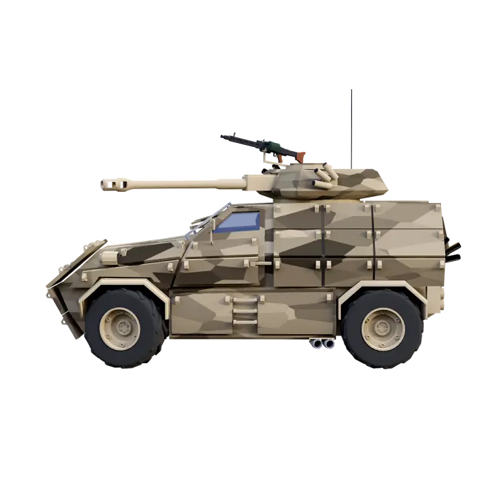 F-AT(Fast Anti-Tank) Anti-Tank Vehicle 3D model preview on Freecreat