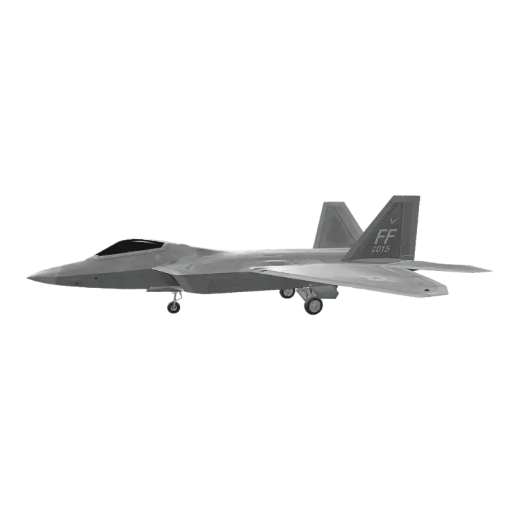F-22 Raptor fighter jet 3D model preview on Freecreat
