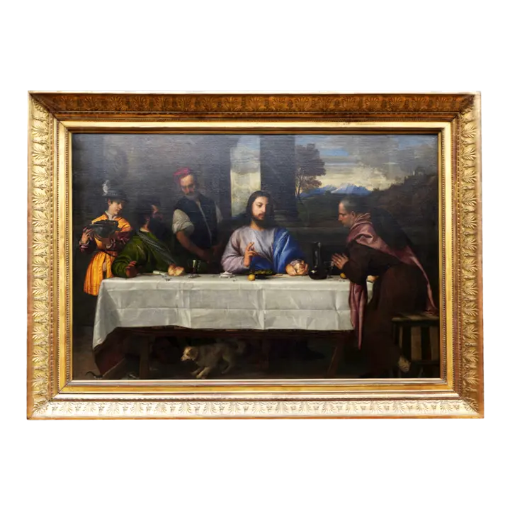 The Pilgrim at Emmaus, created by Titian 3D model preview on Freecreat