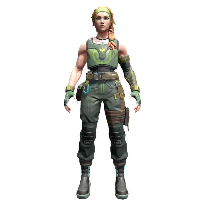 Character in the game "Valorant": Skye 3D model preview on Freecreat