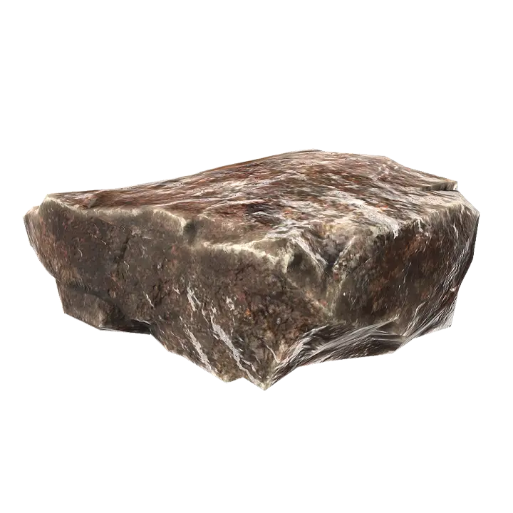 Riverbed gravel 3D model preview on Freecreat