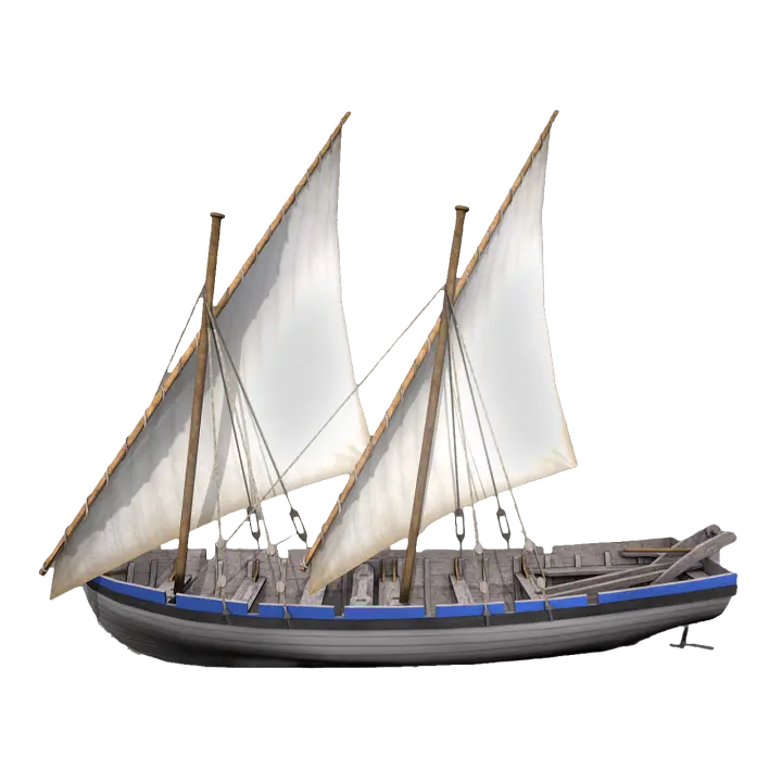 17th century Dutch double sail Bert ship 3D model preview on Freecreat