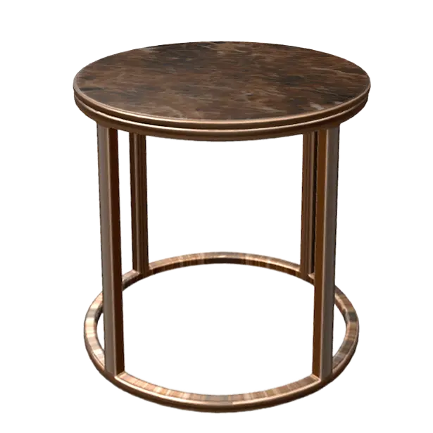 North American modern minimalist style corner round table 3D model preview on Freecreat