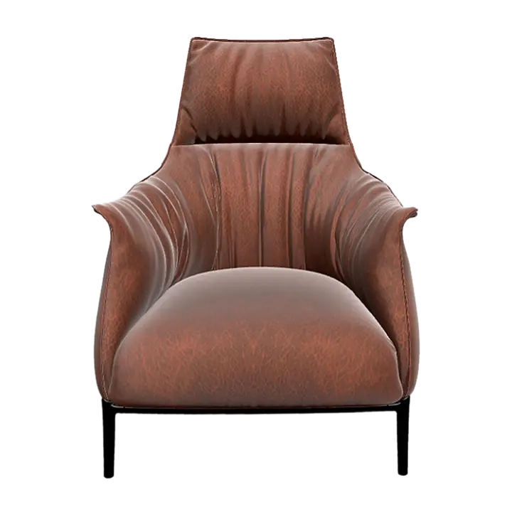 Italian classical style leather chair 3D model preview on Freecreat