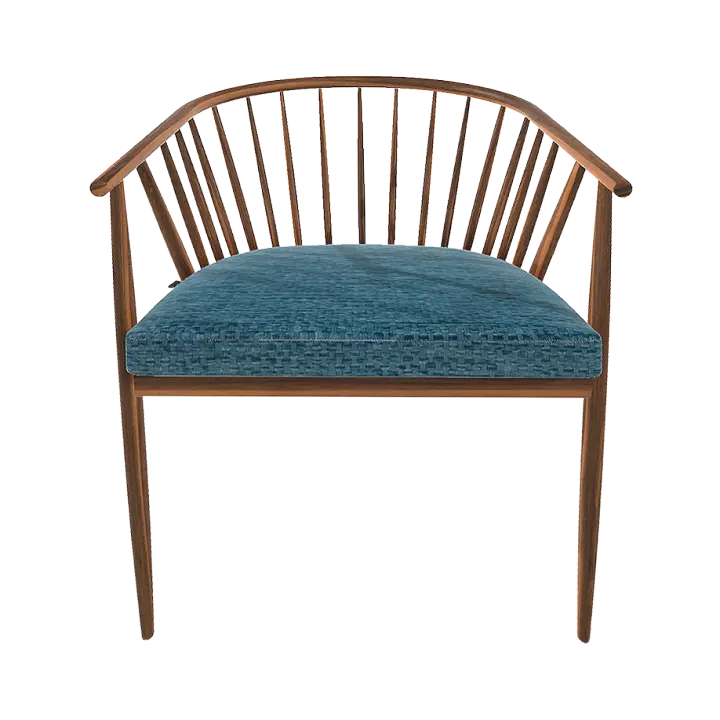 Chinese classical style cedar backrest chair 3D model preview on Freecreat