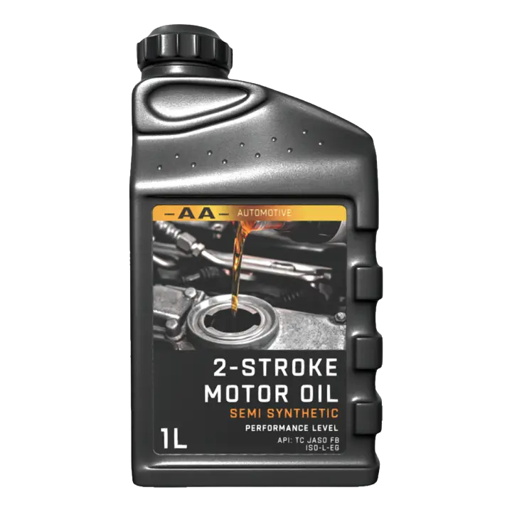 1L two-stroke engine oil bottle 3D model preview on Freecreat
