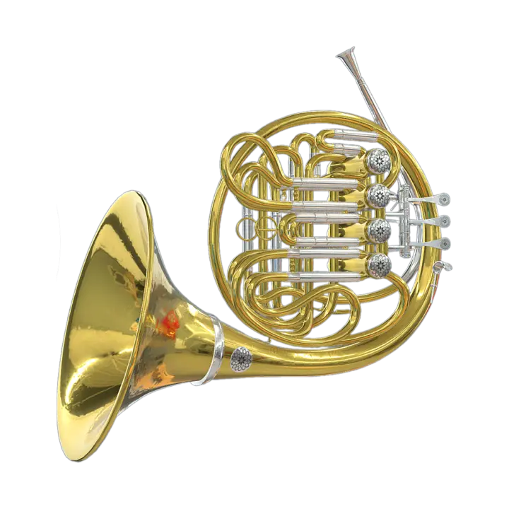 Copper circular horn 3D model 3D model preview on Freecreat