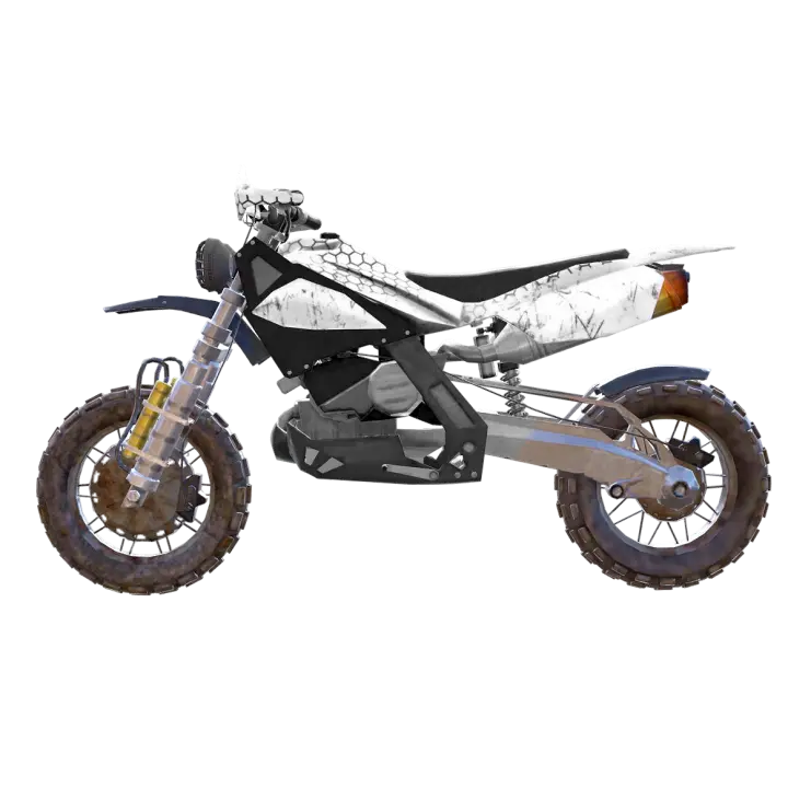Ducati Hypermotard 800 off-road motorcycle 3D model preview on Freecreat