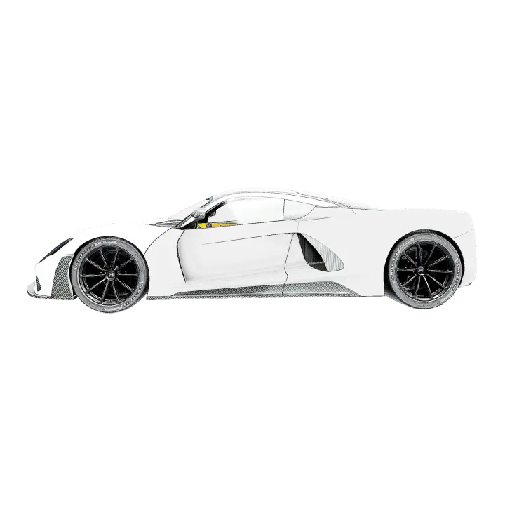 Hennessey Venom F5 2021 Super sports car 3D model preview on Freecreat