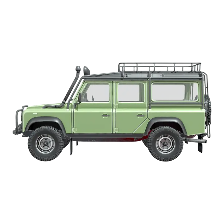Land Rover Defender D110 All Terrain Off-Road Vehicle 3D model preview on Freecreat