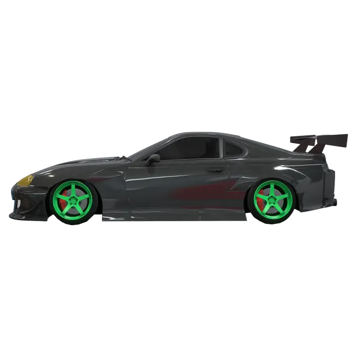 Toyota Supra MK4 sports car 3D model preview on Freecreat