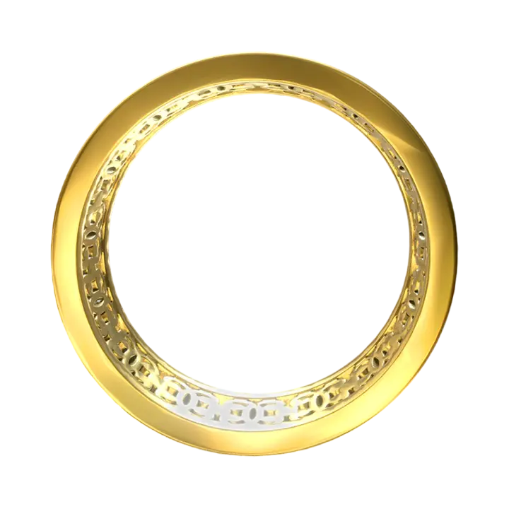 Carved Gold Ring 3D model preview on Freecreat